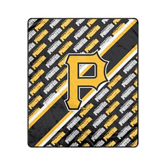 Pegasus Pittsburgh Pirates 50" x 60" Diagonal Lined Wordmark Ultra Soft Blanket