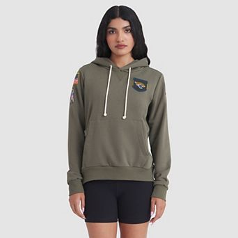 Women's Nike Olive Jacksonville Jaguars 2025 Salute to Service Sideline Standard Issue Dri-FIT Hoodie