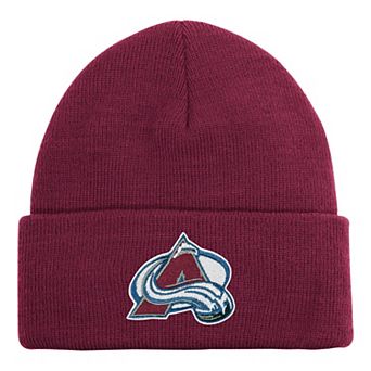 Youth Outerstuff Burgundy Colorado Avalanche 2.0 Essential Cuffed Knit Hat