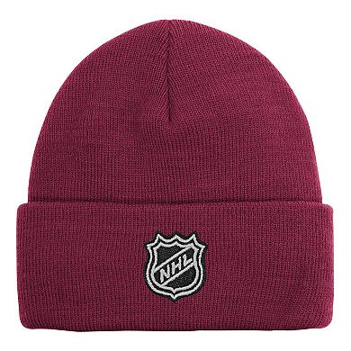 Youth Outerstuff Burgundy Colorado Avalanche 2.0 Essential Cuffed Knit Hat