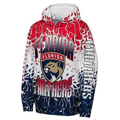 Youth Outerstuff Red Florida Panthers Frozen Frenzy Hoodie