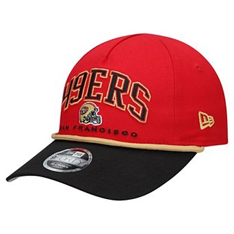 Toddler New Era Scarlet/Black San Francisco 49ers Arch COOLERA 9FORTY A-Frame Adjustable Hat