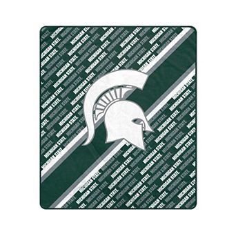 Pegasus Michigan State Spartans 50" x 60" Diagonal Lined Wordmark Ultra Soft Blanket