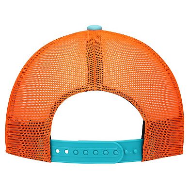 Youth New Era White/Aqua Miami Dolphins Streak 9FORTY A-Frame Adjustable Hat