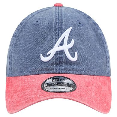 Men's New Era Navy/Red Atlanta Braves Select 9TWENTY Adjustable Hat