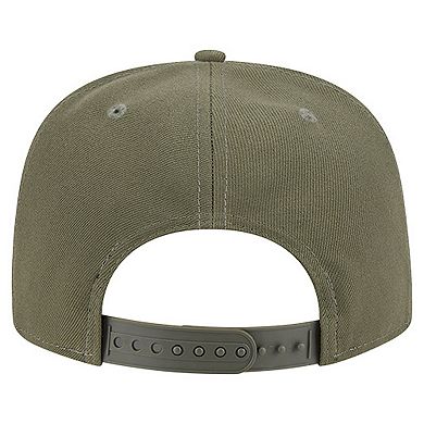 Youth New Era Olive Seattle Seahawks Color Pack A-Frame 9FIFTY Snapback Hat