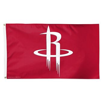 WinCraft Houston Rockets 3' x 5' Single-Sided Deluxe Primary Team Logo Flag