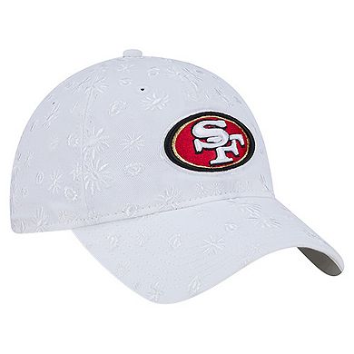 Women's New Era White San Francisco 49ers Floral 9TWENTY Adjustable Hat