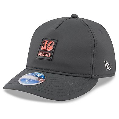 Men's New Era Charcoal Cincinnati Bengals 2025 Sideline Cold Weather Retro Crown 59FIFTY Fitted Hat