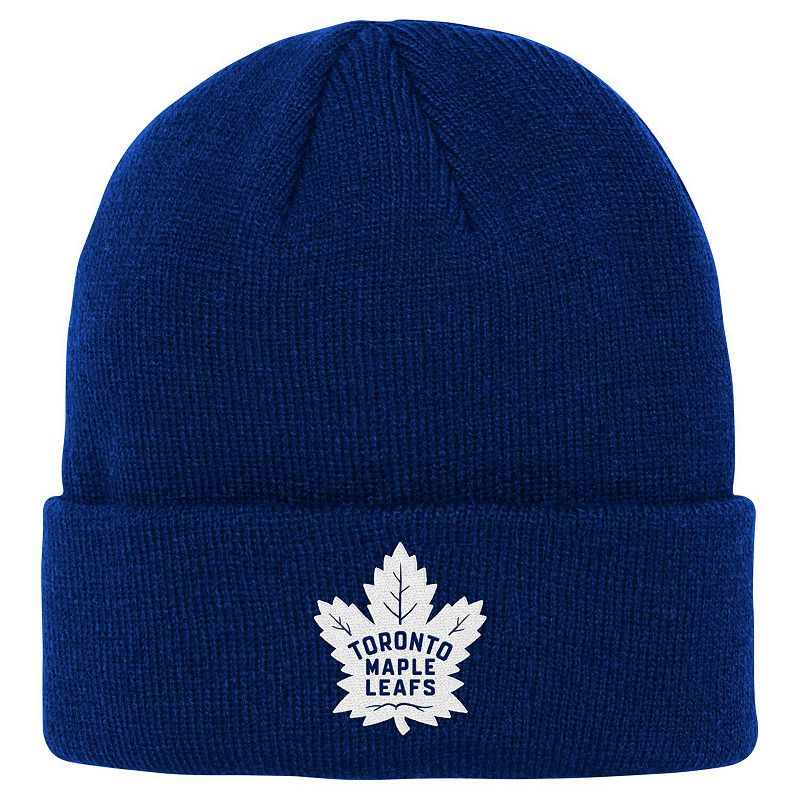 Youth Outerstuff Blue Toronto Maple Leafs 2.0 Essential Cuffed Knit Hat, Mpl Blue