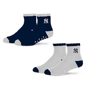 Women's Starter Navy/Gray New York Yankees Home and Away Cozy Socks 2 Pack