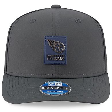 Men's New Era Charcoal Tennessee Titans 2025 Sideline Cold Weather 9SEVENTY Adjustable Hat