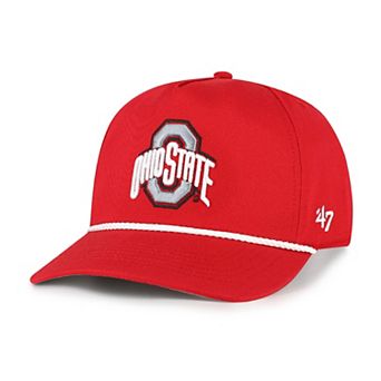 Men's '47 Scarlet Ohio State Buckeyes Rope Hitch Adjustable Hat