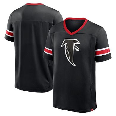 Men's Fanatics Black Atlanta Falcons Hometown Premium Hashmark V-Neck T-Shirt