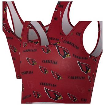 Women's Concepts Sport Cardinal Arizona Cardinals Mosaic Allover Print Bralette