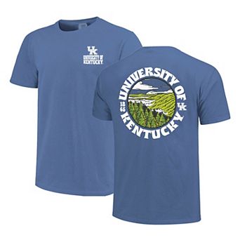 Men's Royal Kentucky Wildcats Comfort Colors Thick Lined Landscape T-Shirt