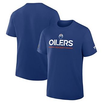 Men's Fanatics Royal Edmonton Oilers Authentic Pro Primary T-Shirt