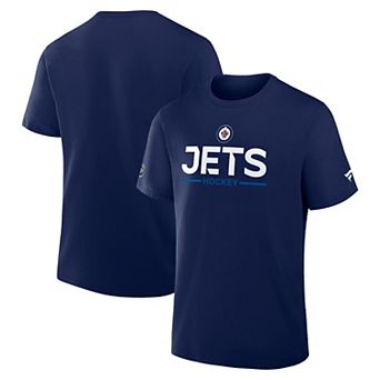 Men's Fanatics Navy Winnipeg Jets Authentic Pro Primary T-Shirt