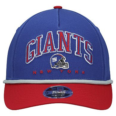 Youth New Era Royal/Red New York Giants Arch COOLERA 9FORTY A-Frame Adjustable Hat