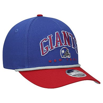 Youth New Era Royal/Red New York Giants Arch COOLERA 9FORTY A-Frame Adjustable Hat
