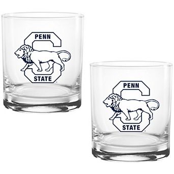 Penn State Nittany Lions Two Pack 14oz. Vault Sketch Rocks Glass Set