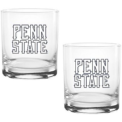 Penn State Nittany Lions Two Pack 14oz. Vault Sketch Rocks Glass Set