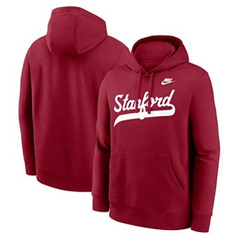 Men's Nike Cardinal Stanford Cardinal Vintage Baseball Script Hoodie