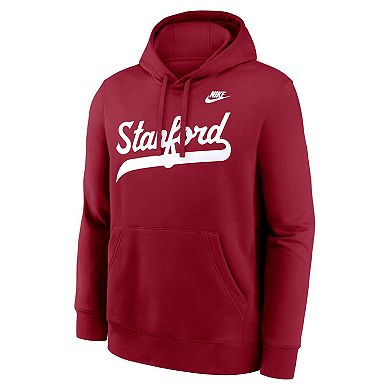 Men's Nike Cardinal Stanford Cardinal Vintage Baseball Script Hoodie