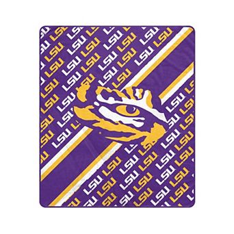 Pegasus LSU Tigers 50" x 60" Diagonal Lined Wordmark Ultra Soft Blanket
