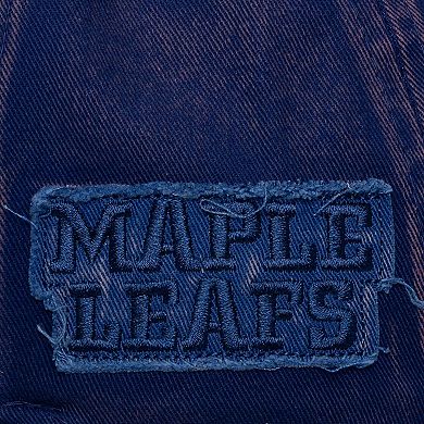Men's Mitchell & Ness Navy Toronto Maple Leafs Downtown Snow Wash Pro-Crown Adjustable Hat