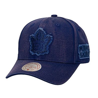 Men's Mitchell & Ness Navy Toronto Maple Leafs Downtown Snow Wash Pro-Crown Adjustable Hat