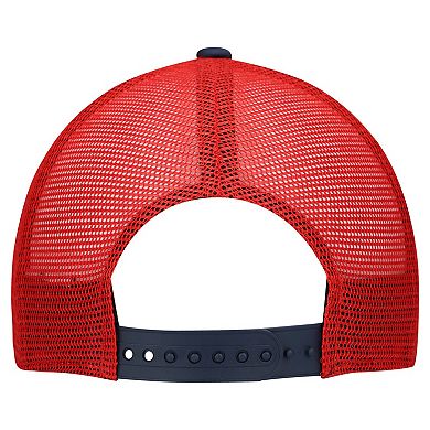 Youth New Era White/Navy New England Patriots Streak 9FORTY A-Frame Adjustable Hat