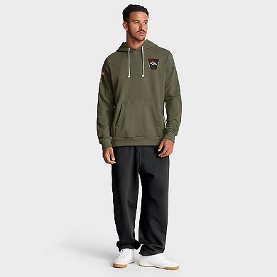 Men's Nike Olive Denver Broncos 2025 Salute to Service Sideline Standard Issue Dri-FIT Hoodie