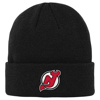 Youth Outerstuff Black New Jersey Devils 2.0 Essential Cuffed Knit Hat