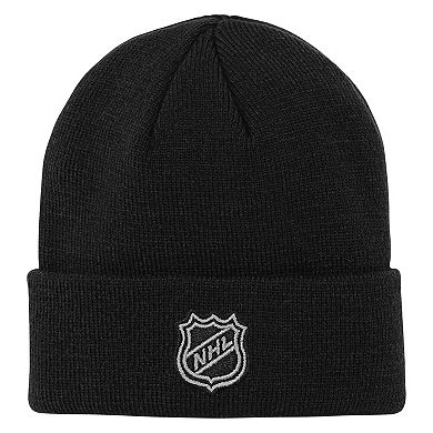 Youth Outerstuff Black New Jersey Devils 2.0 Essential Cuffed Knit Hat