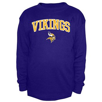 Men's Fanatics Purple Minnesota Vikings Big & Tall Thermal Long Sleeve Crew Neck T-Shirt
