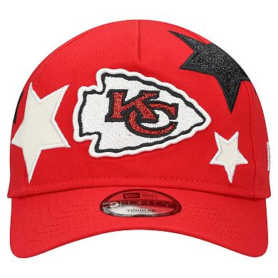 Toddler New Era Red Kansas City Chiefs Stardom 9FORTY A-Frame Adjustable Hat