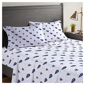 Pegasus Tennessee Titans Four-Piece Full Sheet Set