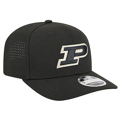 Men's New Era Black Purdue Boilermakers Team 9SEVENTY Adjustable Hat