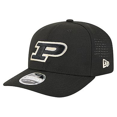 Men's New Era Black Purdue Boilermakers Team 9SEVENTY Adjustable Hat