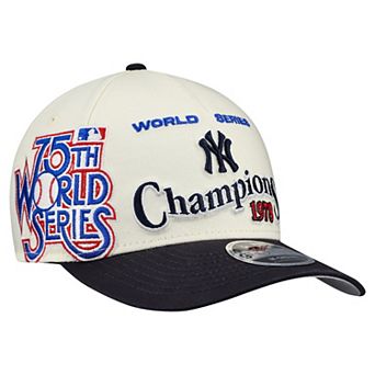 Men's New Era Cream/Navy New York Yankees World Series 9FORTY M-Crown A-Frame Adjustable Hat