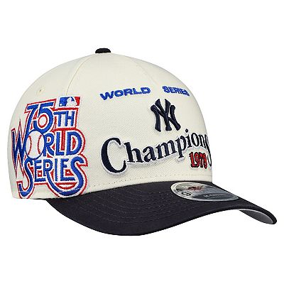 Men's New Era Cream/Navy New York Yankees World Series 9FORTY M