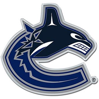 WinCraft Vancouver Canucks Colored Chrome Auto Emblem
