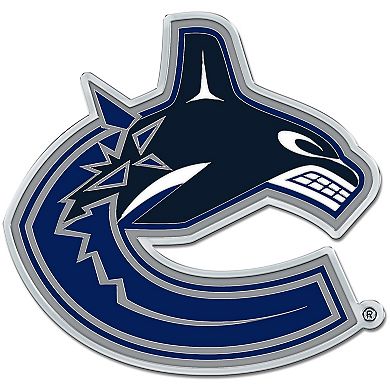 WinCraft Vancouver Canucks Colored Chrome Auto Emblem