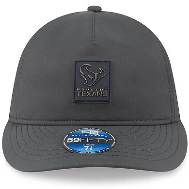 Men's New Era Charcoal Houston Texans 2025 Sideline Cold Weather Retro Crown 59FIFTY Fitted Hat