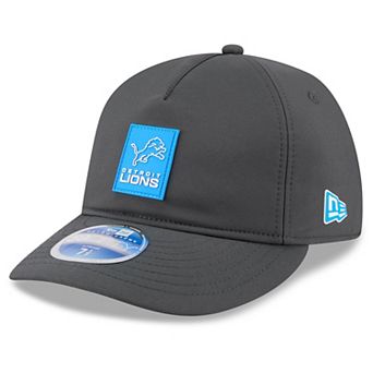 Men's New Era Charcoal Detroit Lions 2025 Sideline Cold Weather Retro Crown 59FIFTY Fitted Hat