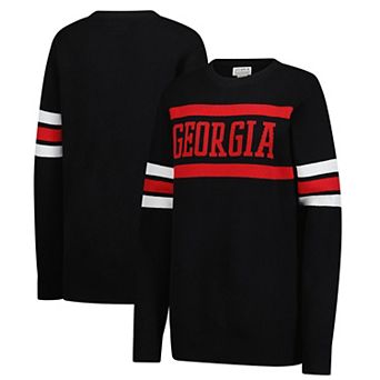 Women's Uscape Apparel Black Georgia Bulldogs Renew Knit Vintage Sweater