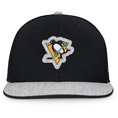 Men's Fanatics Black Pittsburgh Penguins Fundamentals Loden Snapback Hat