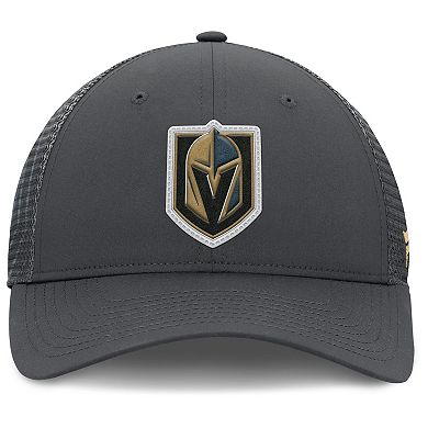 Men's Fanatics Charcoal Vegas Golden Knights Authentic Pro Home Ice Trucker Adjustable Hat