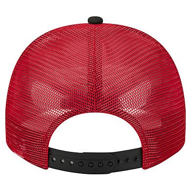 Youth New Era Cream/Scarlet San Francisco 49ers Banner 9FIFTY A-Frame Adjustable Trucker Hat